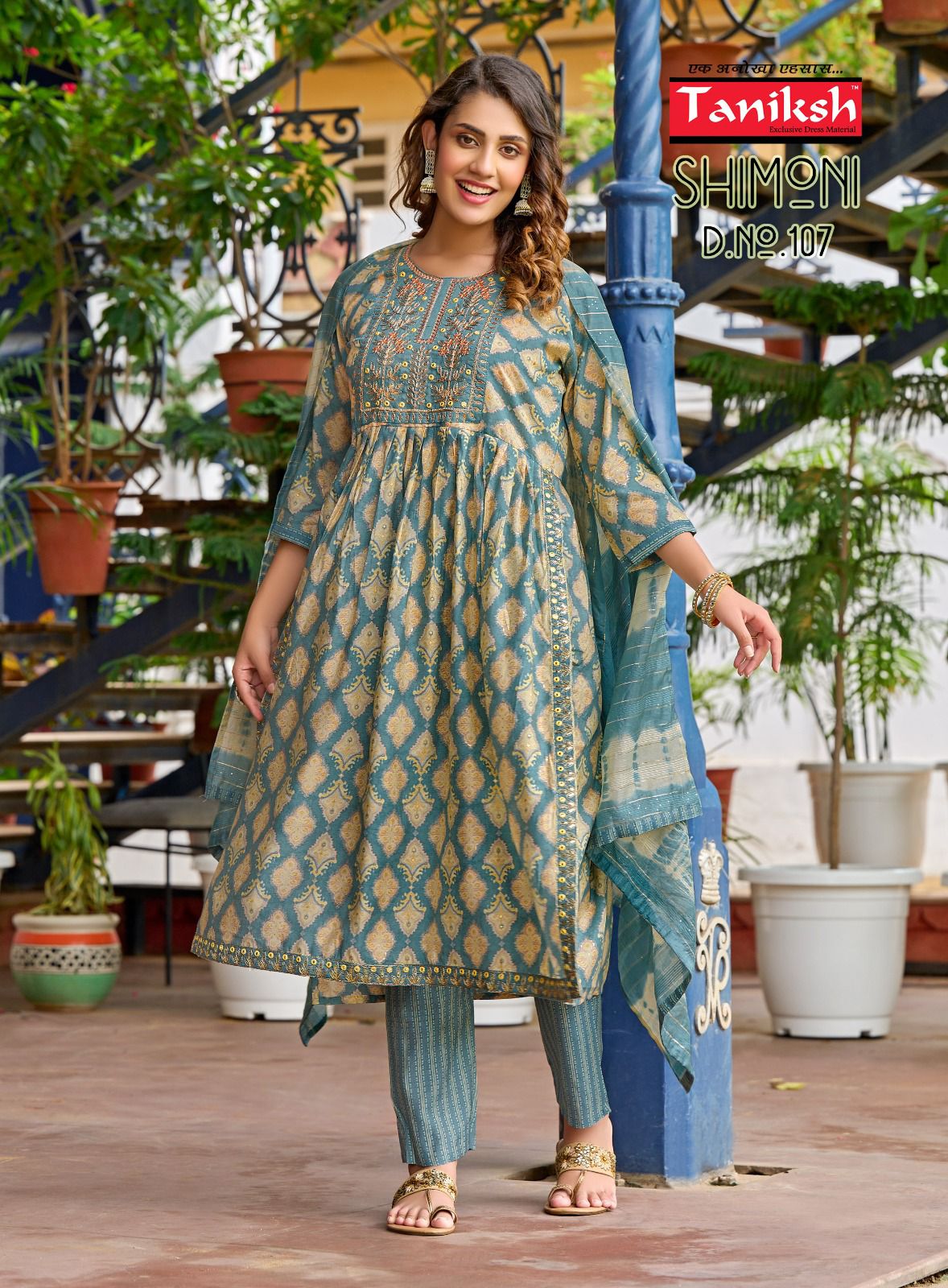 Simoni By Tanishk Printed Readymade Suits Catalog
